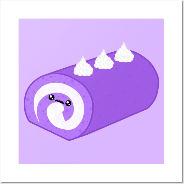 Ube Cake Roll Wall Art by jofudachi